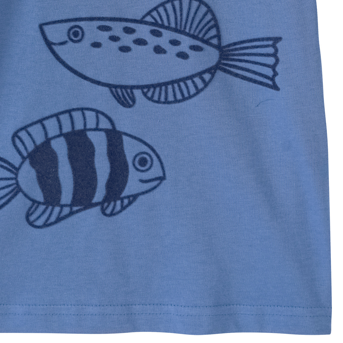 Topolino Jungen T-Shirt mit Fisch-Motiv blau