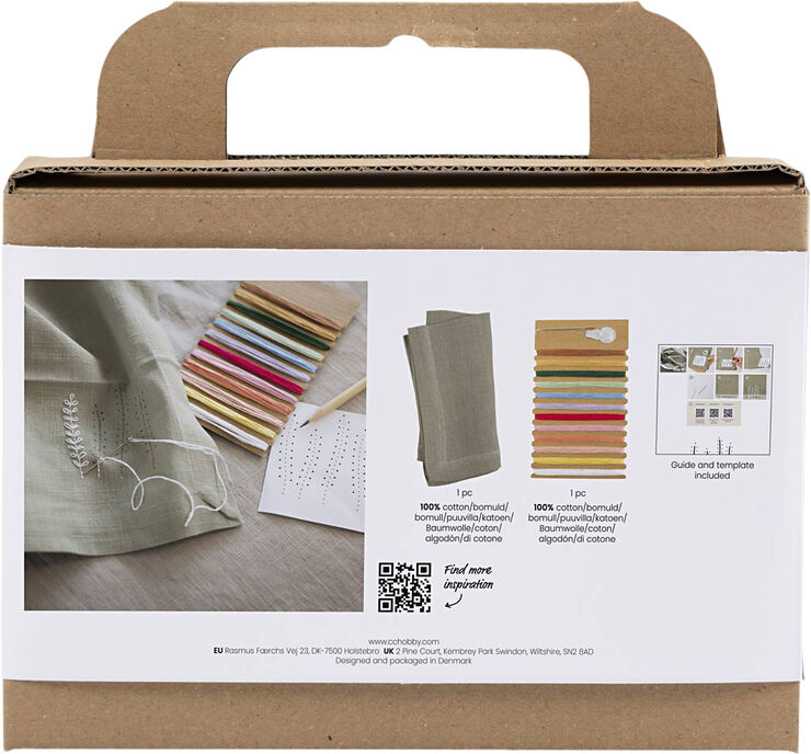 Creativ Company Mini DIY Kit Broderi, Serviet