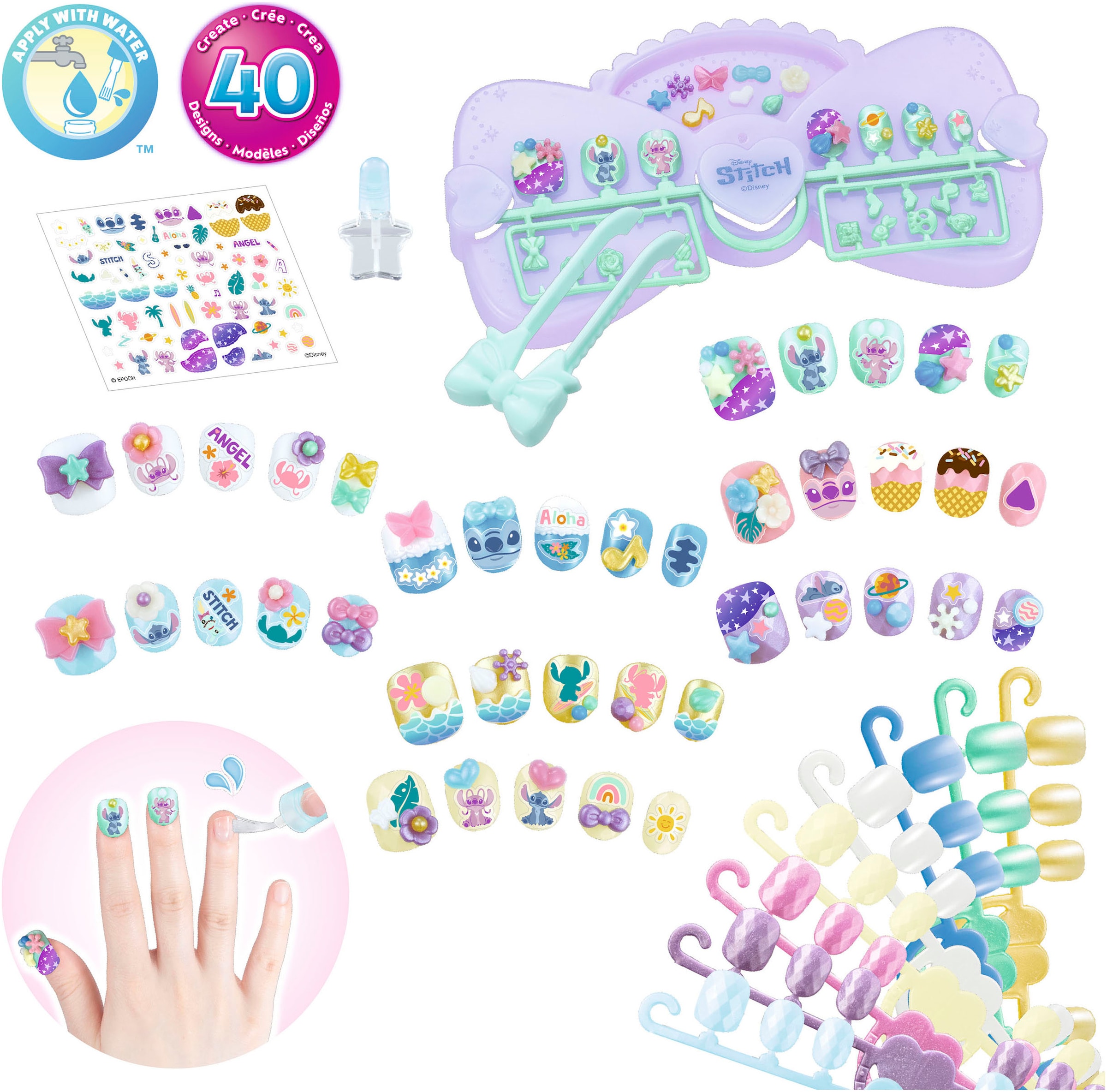 Aquabeads Kreativset »Stitch, Nagelstudio«