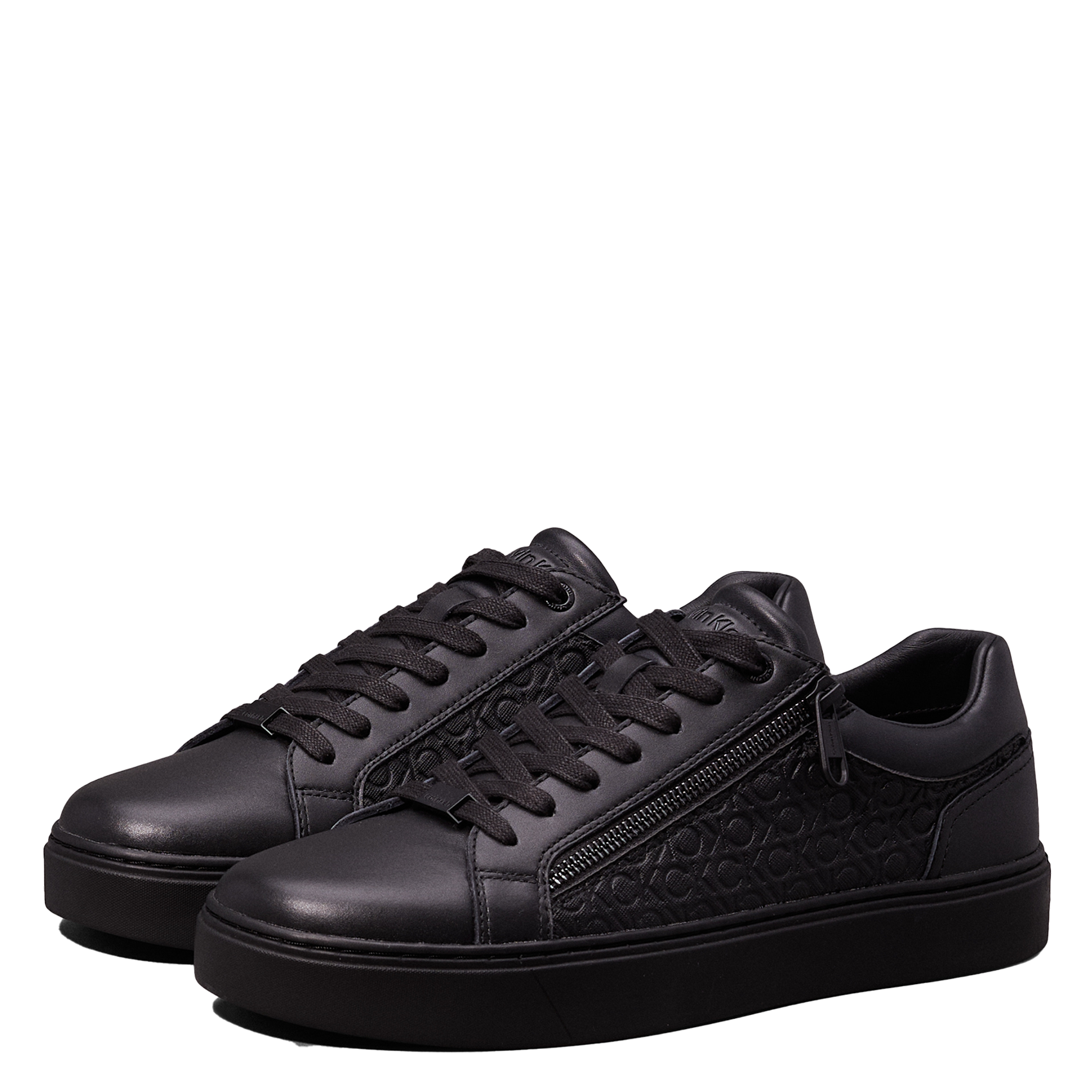 Baskets basses en cuir | Noir