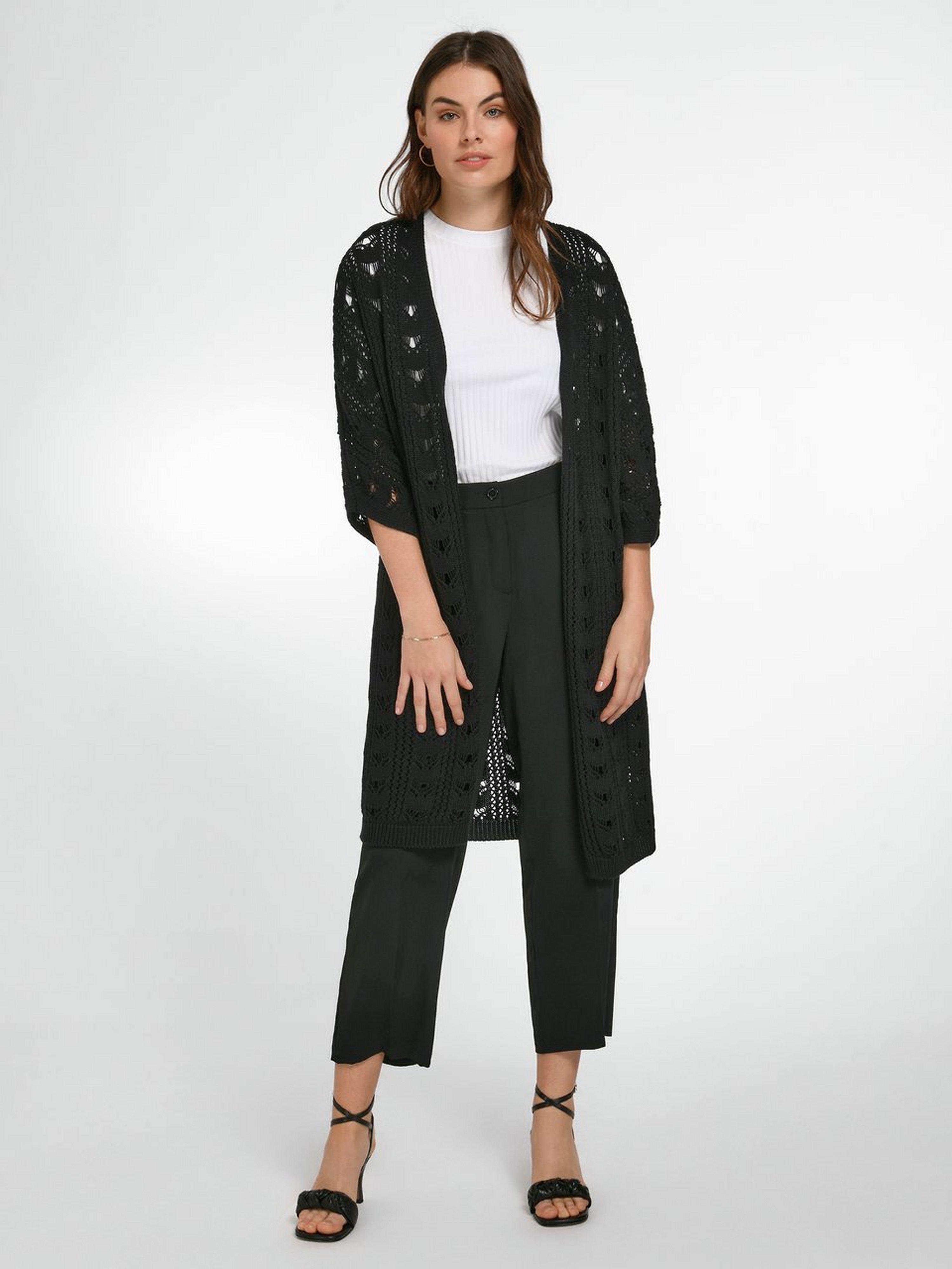 Strickjacke mit 3/4-Arm