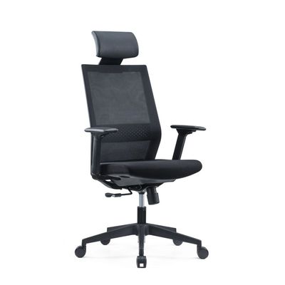 Fauteuil de bureau MAXIM - accoudoirs réglables - Appuie tête - noir