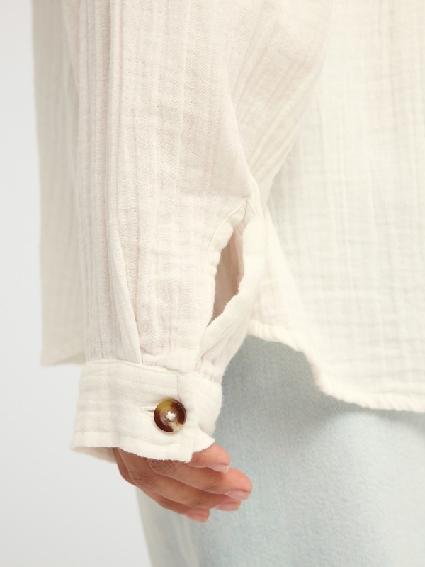 Morning Shine Chemise manches longues Blanc Femme