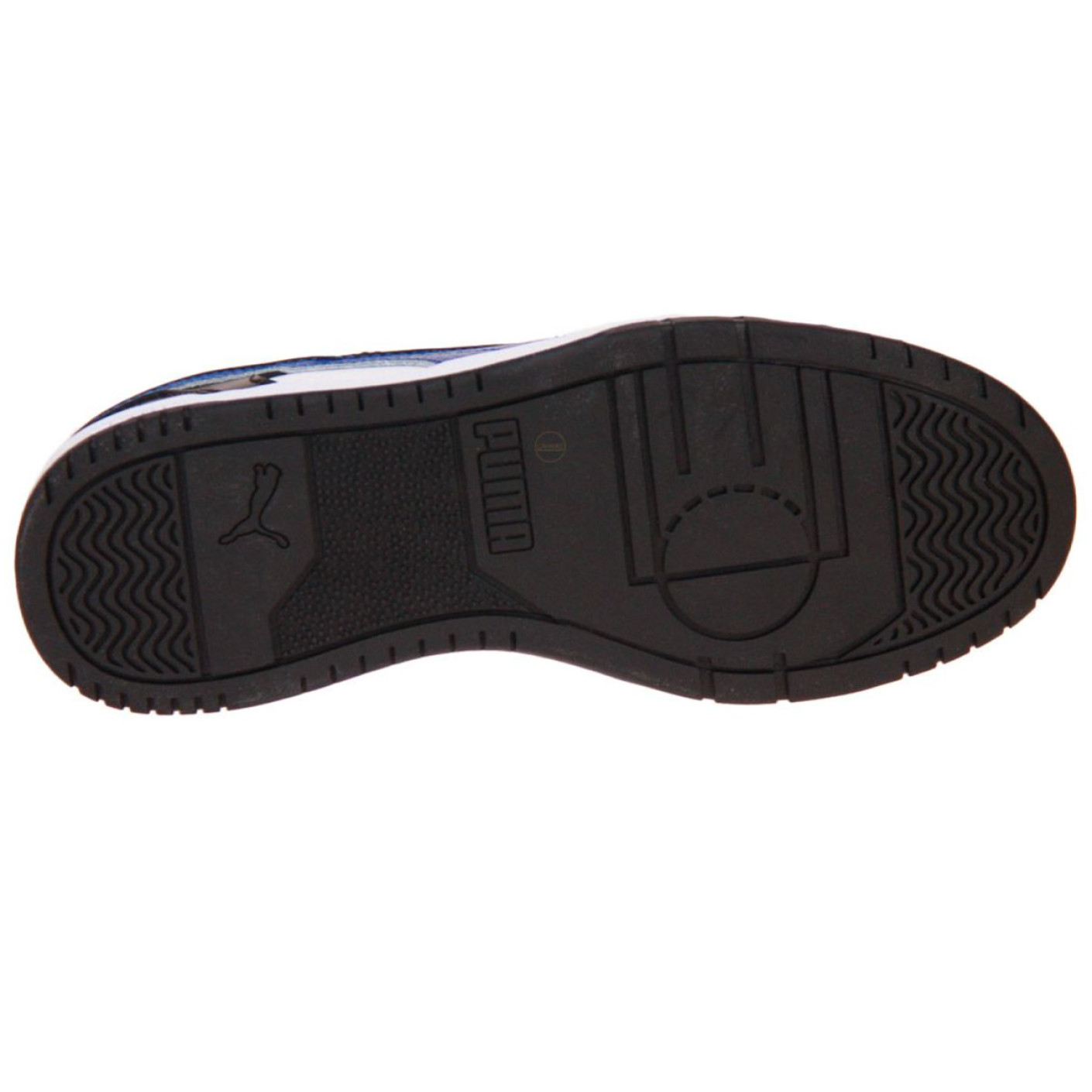 PUMA Rebound Game Low Sneakers Kids Zwart Wit Blauw