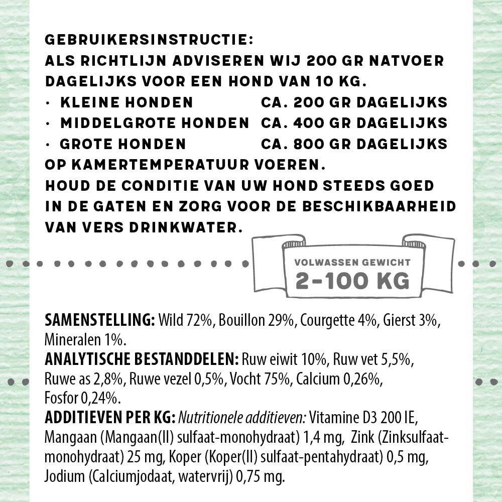 Jarco Dog Blik - Hondenvoer - 400 Gram - wild
