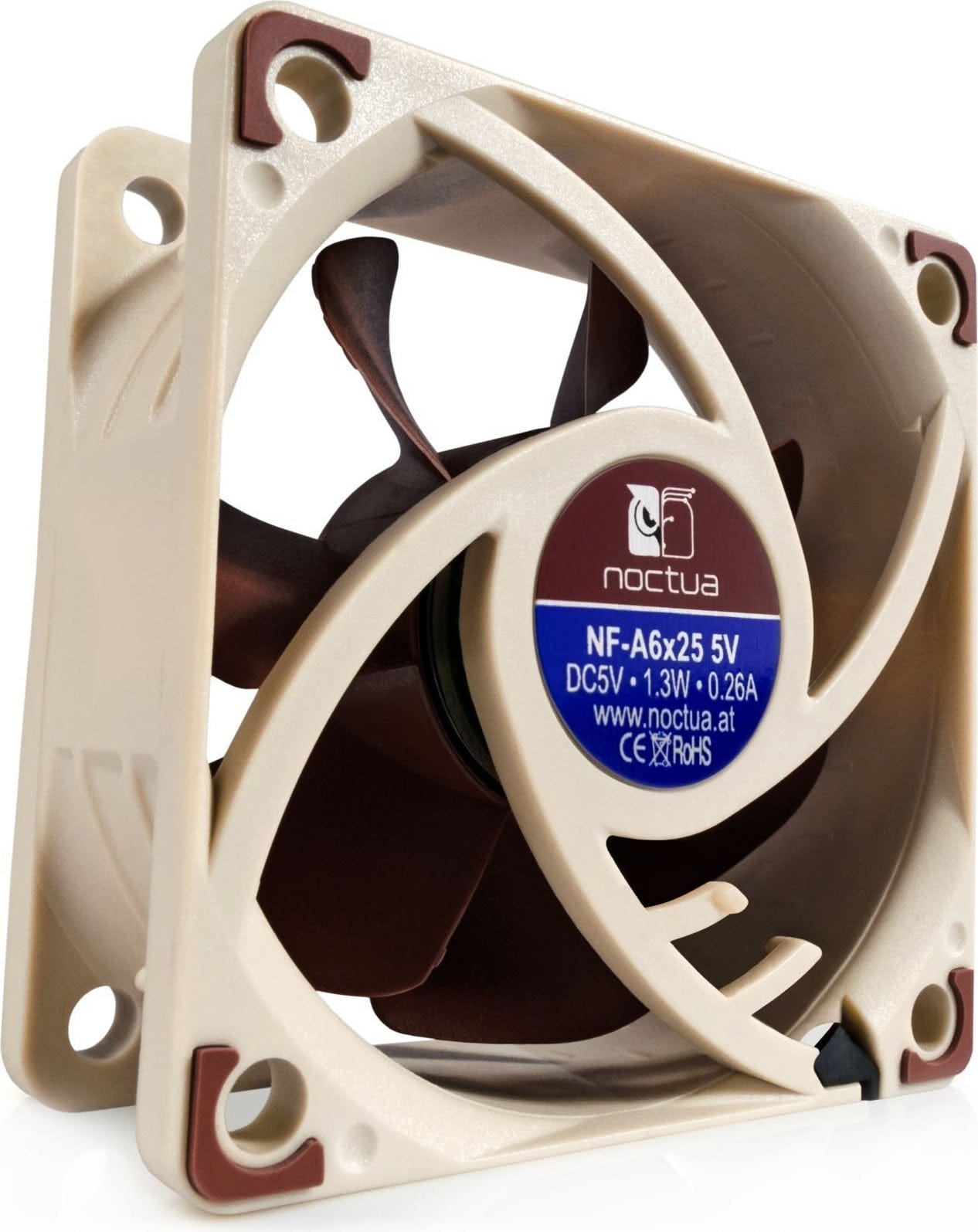 Noctua  Lüfter 5V NF-A6x25, 3-Pin    60 x 25 mm Premium Lüfter