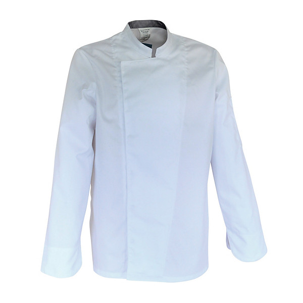 Veste cuisinier Cookie mixte polycoton blanche, taille 7
