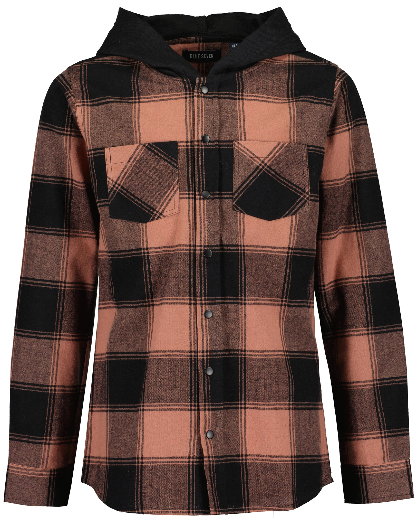 Flanellhemd HOOD kariert in kupfer