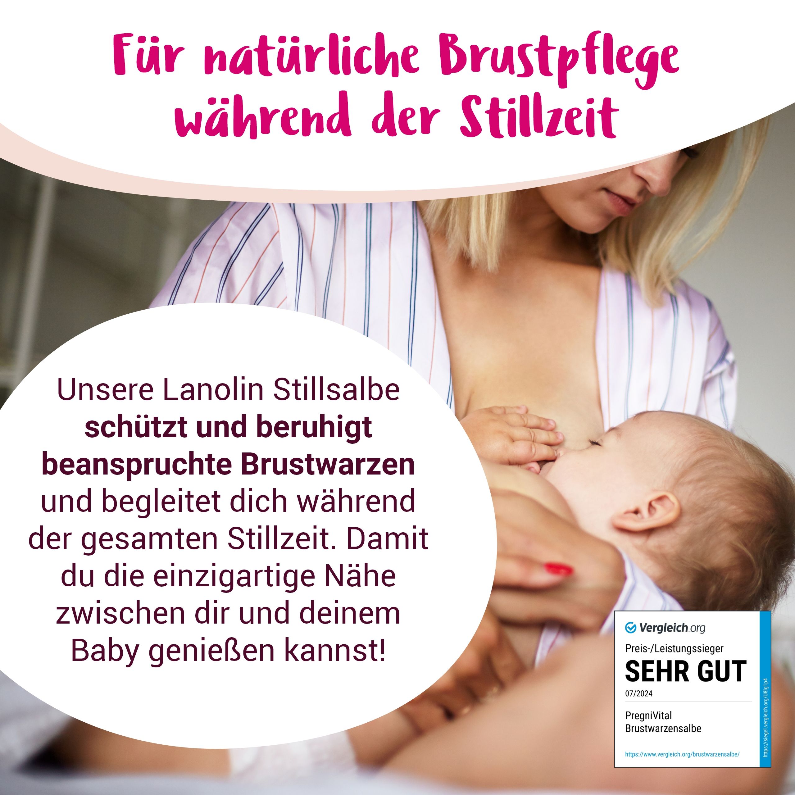 Lanolin Brustwarzensalbe - von PregniVital®