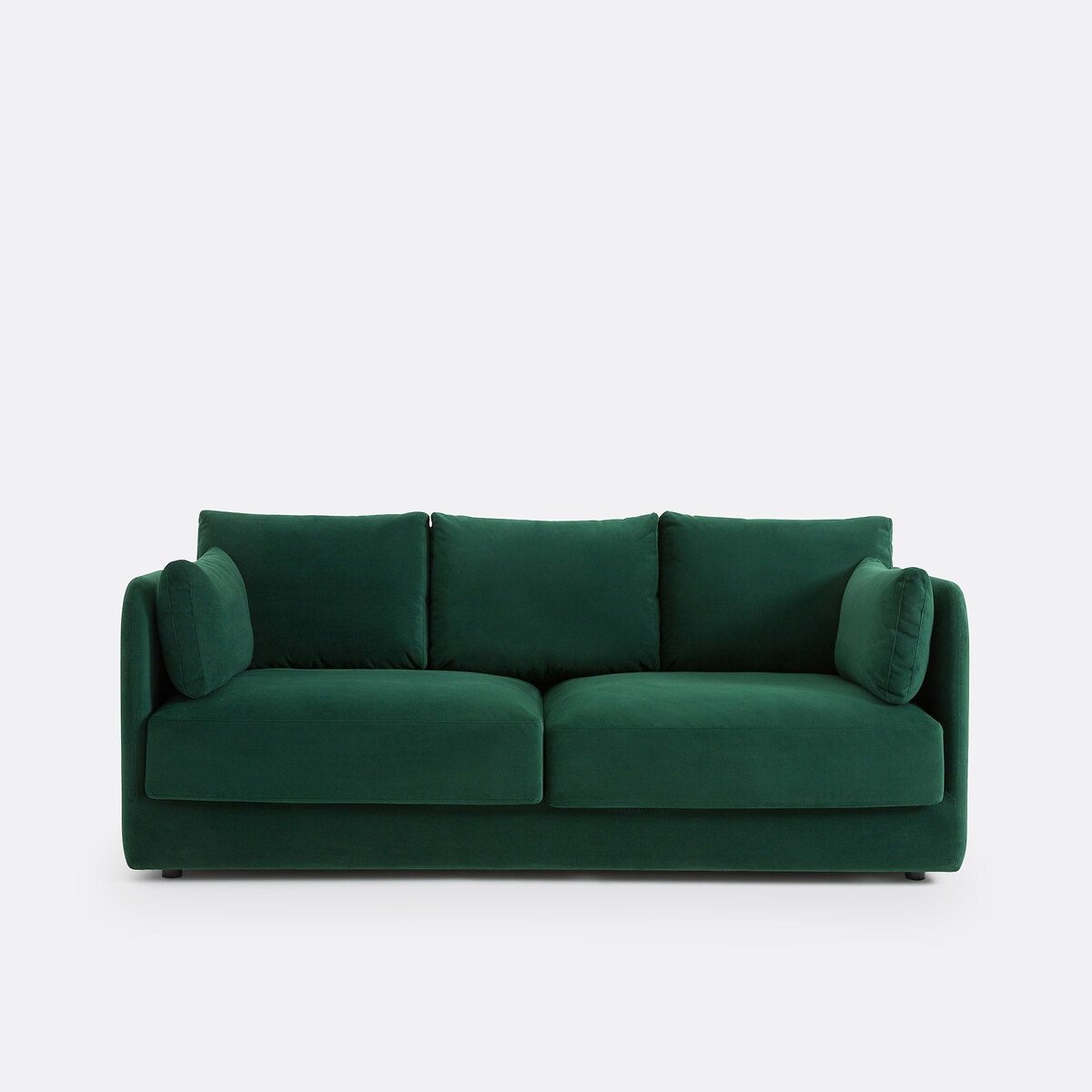 LA REDOUTE INTERIEURS<br>Sofá de veludo, 3 lugares, Carmel