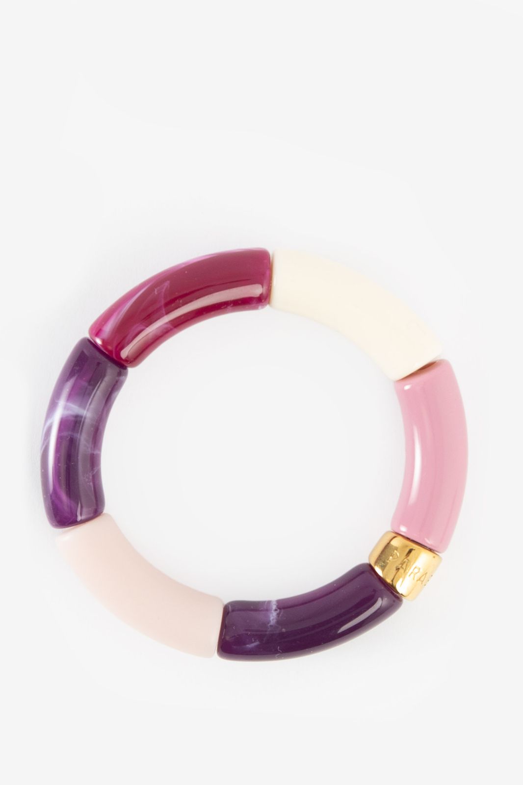Parabaya paarse resin armband