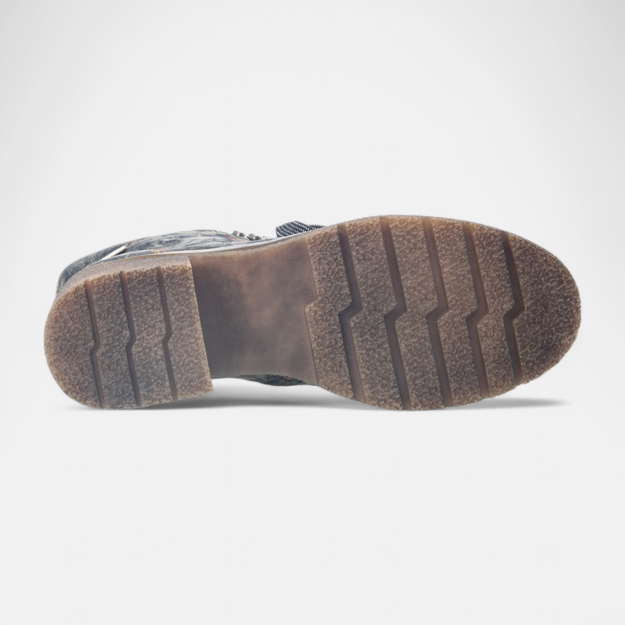 Bottines à lacets à talon Femme kaki