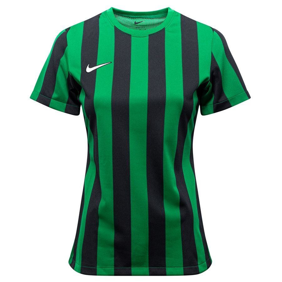 Nike Maillot Dri-FIT Striped Division IV - Vert/Noir/Blanc Femme