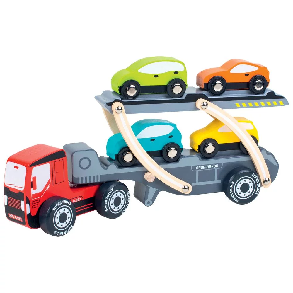 CAMION DE TRANSPORT DE VEHICULES EN BOIS