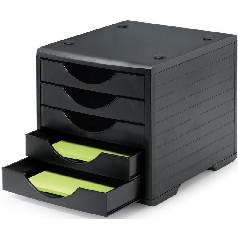 Office World Schubladenbox, schwarz