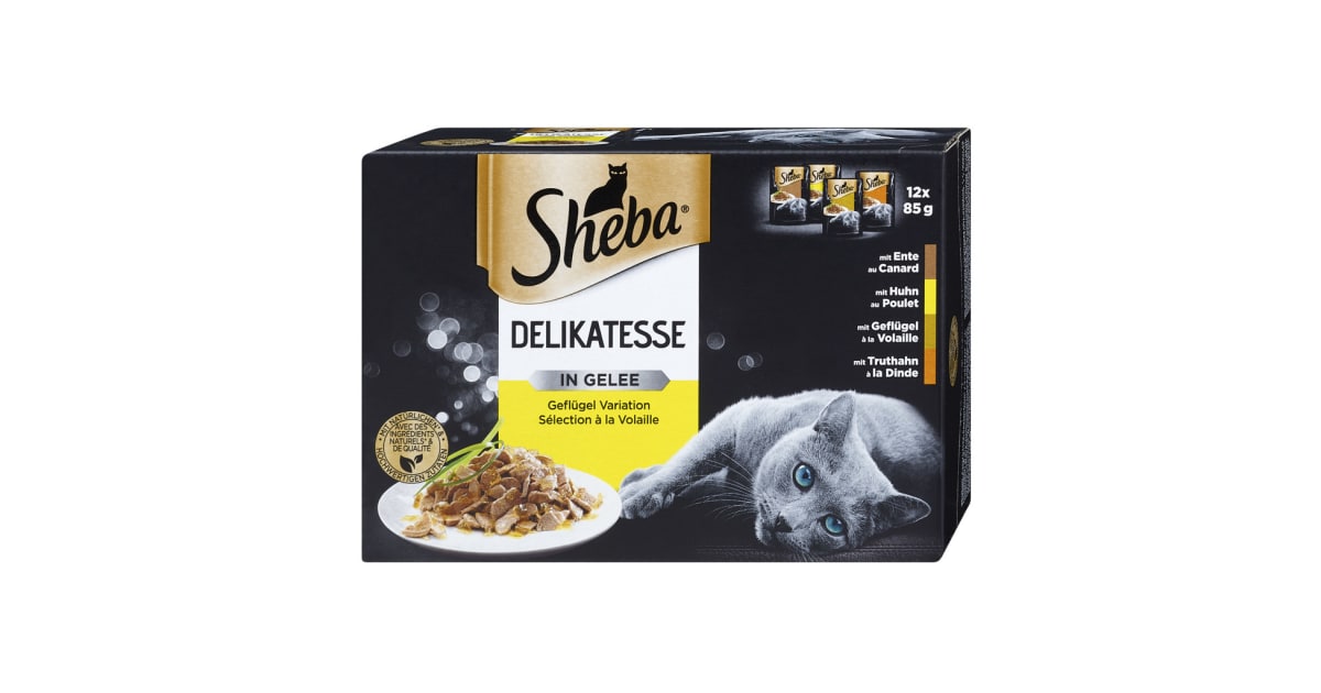 SHEBA Katze DelGel GeflVar 12x85g