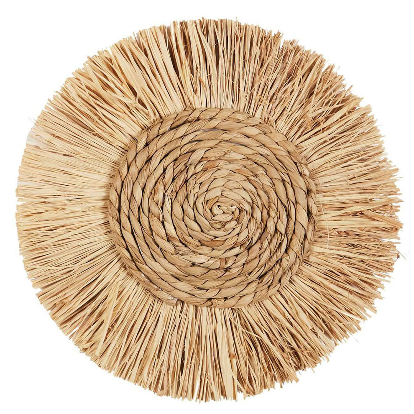 Home Deco Factory Décoration murale ethnique Mirage beige - D. 26 cm