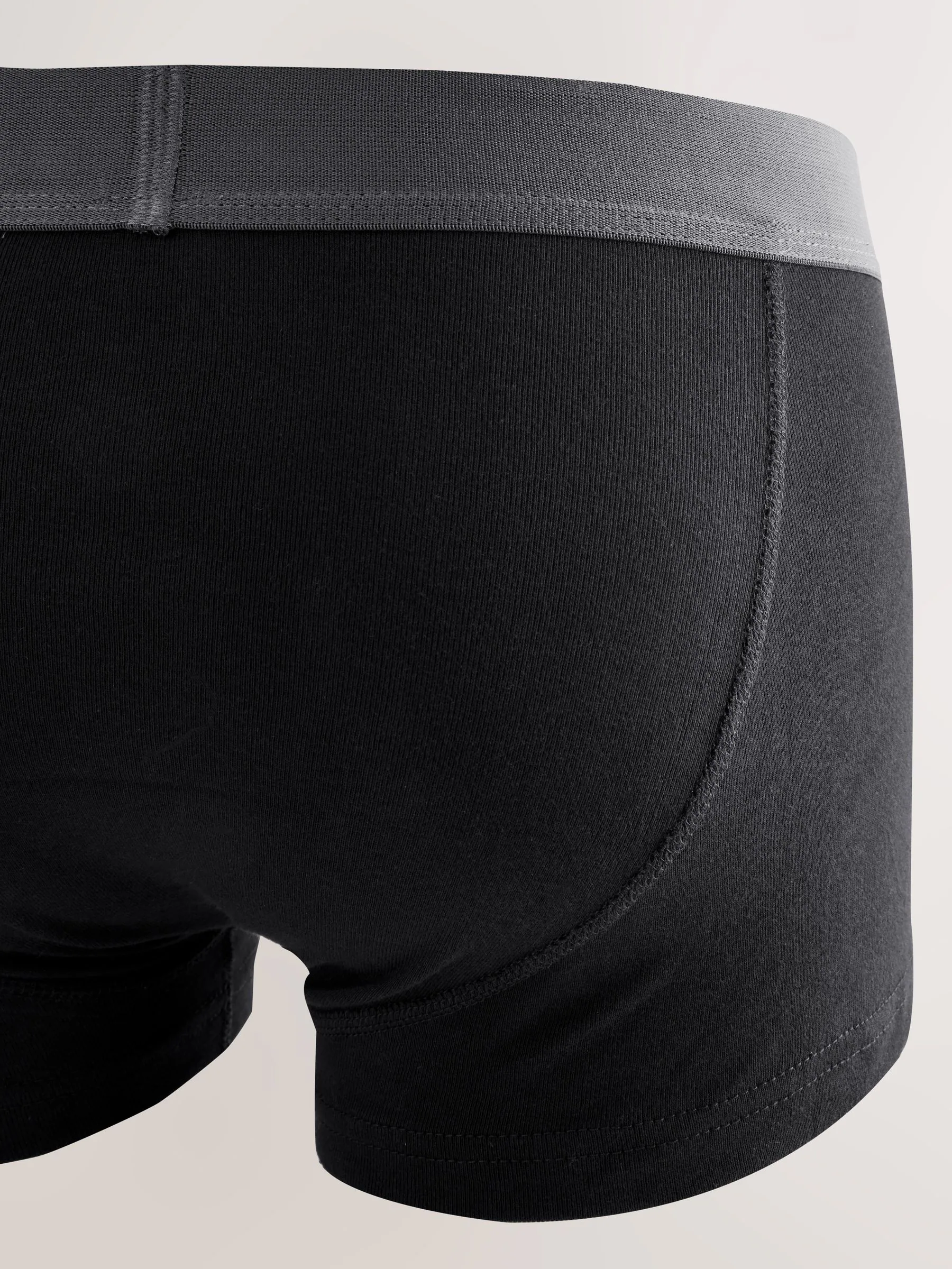 Zwart - Verpakking van 10 - Hipster boxershorts van 100% katoen