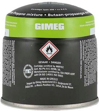 Gimeg gascartouche zwart / groen 190 gr