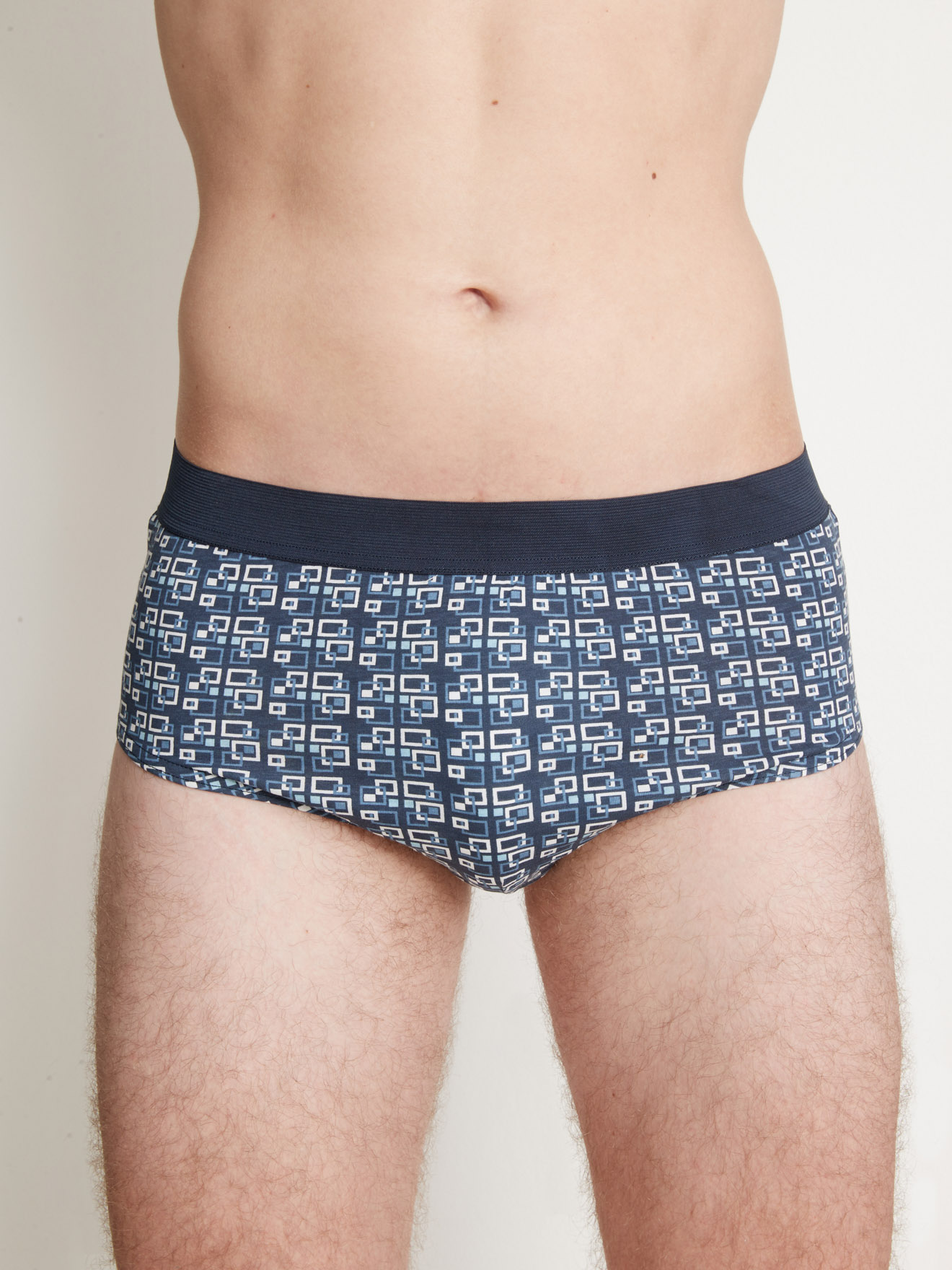 Lot de 4 slips fermés taille haute coton
