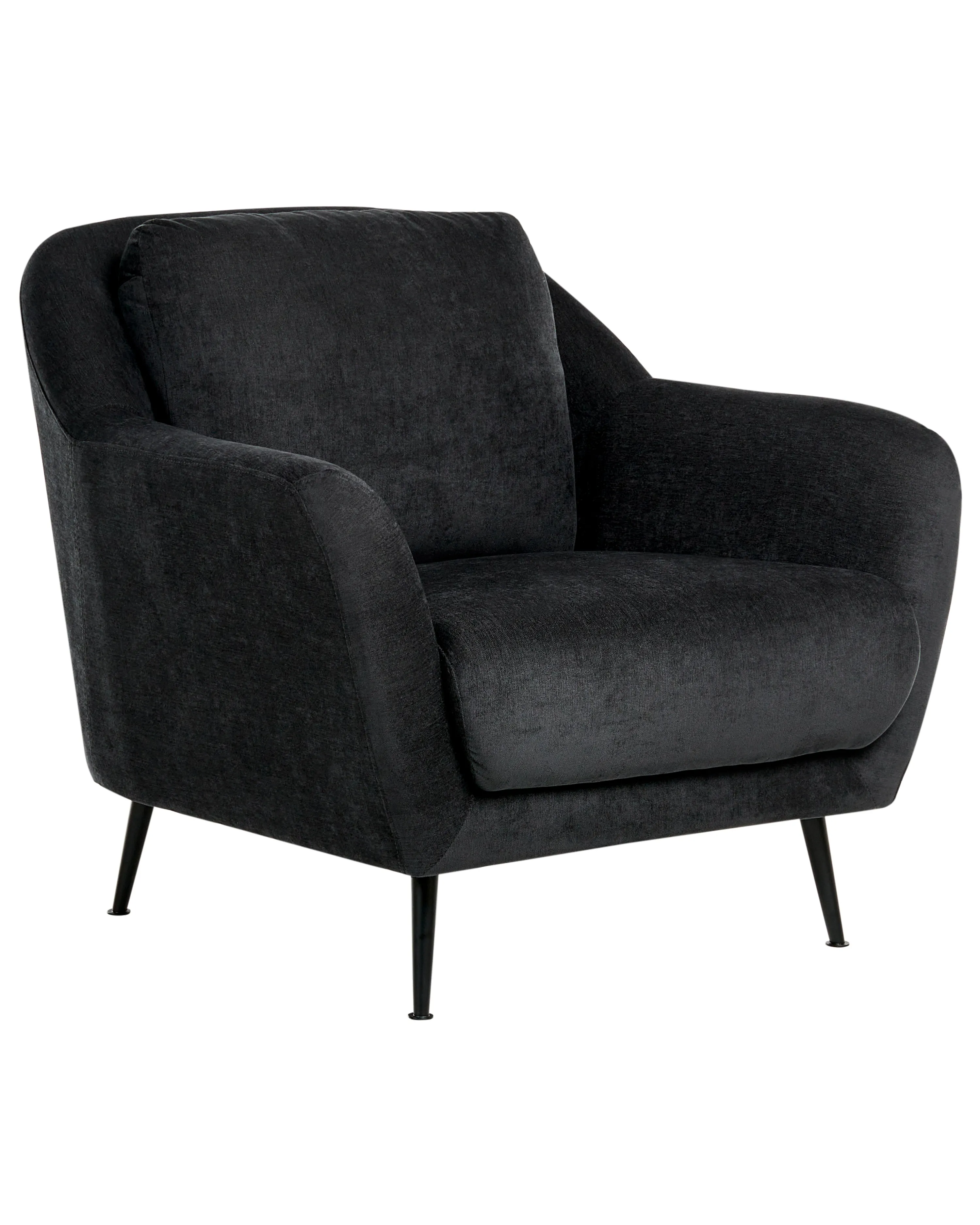 Fauteuil EIBY Chenille Zwart
