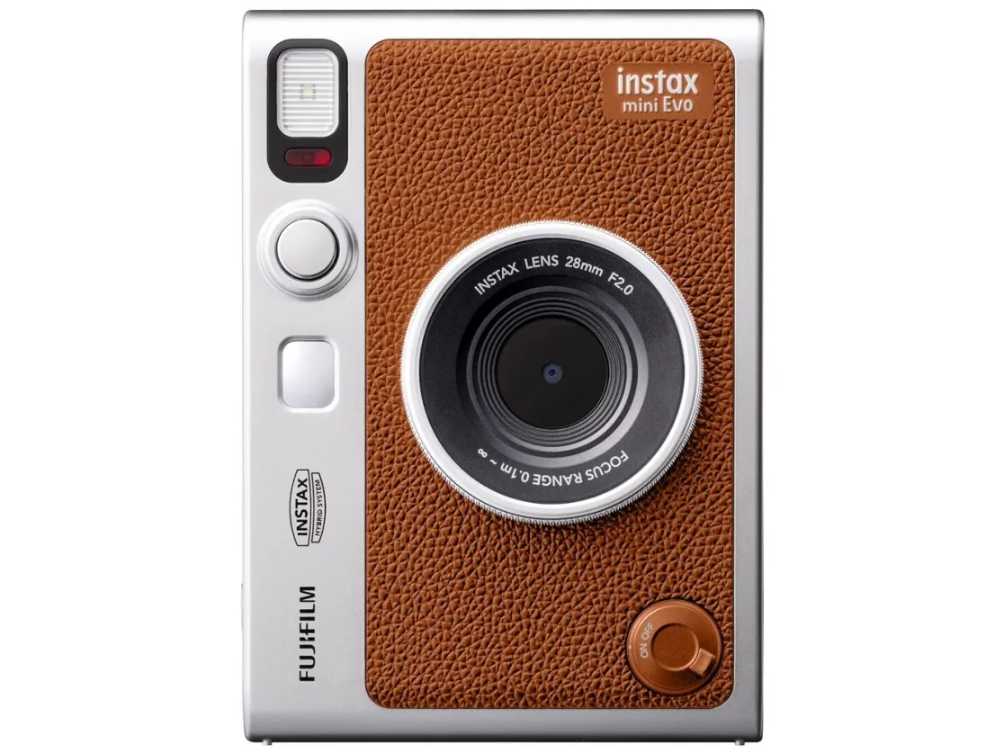 Fujifilm Instax mini Evo - Digitalkamera - kompakt med hurtigfotoprinter - Bluetooth - brun