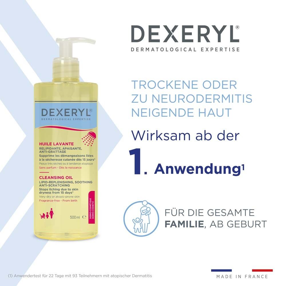 DEXERYL® Reinigungsöl - Sanfte Reinigung bei trockener Haut