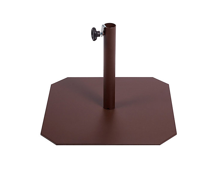 Pied de parasol FIT acier laqué marron