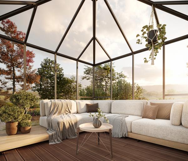 KGT Gewächshaus-Pavillon PaviLux 3 x 3 m ESG,