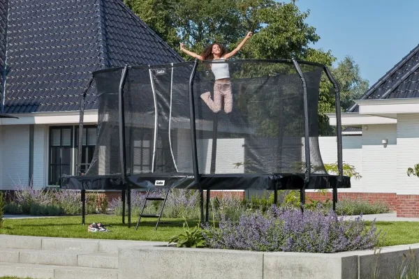 Salta 5376A, Trampolin, Rektangulær, 180 kg, 5 År, Safety net, Sort