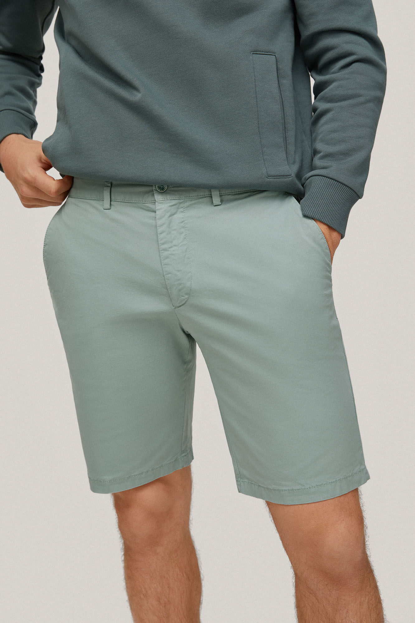 Bermuda Chino Premium Flex - Turquesa