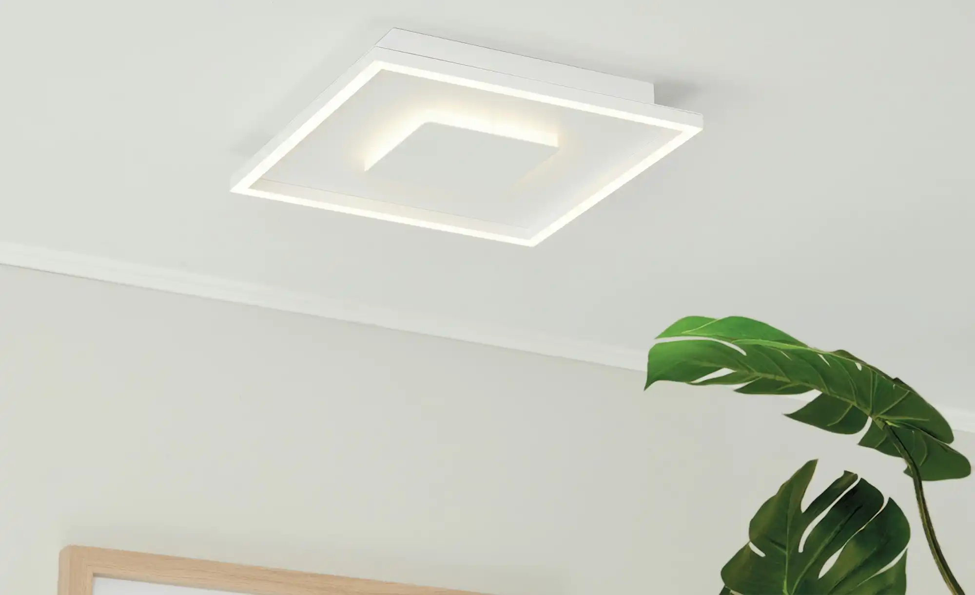KHG LED-Deckenleuchte weiß, ´quadrat, klein´