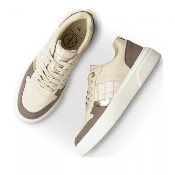 Baskets BEIGE ACTIVE FASHION