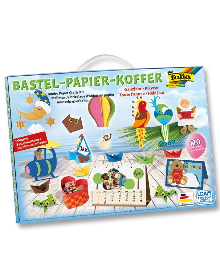 Bastel-Koffer BASIC 110-teilig in bunt