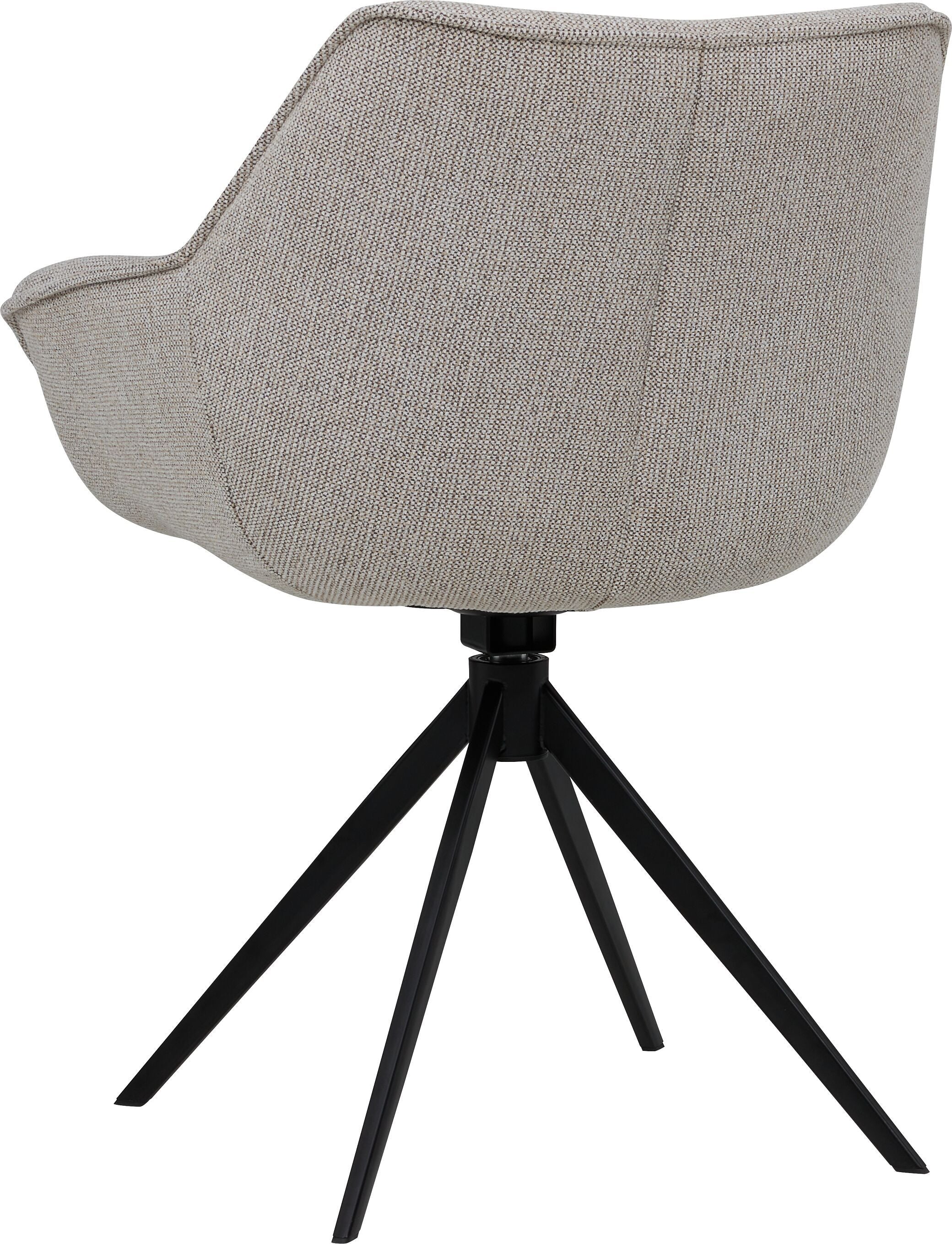 LUINO Stuhl - Beige / B: 68.0 cm x T: 62.0 cm x H: 82.5 cm