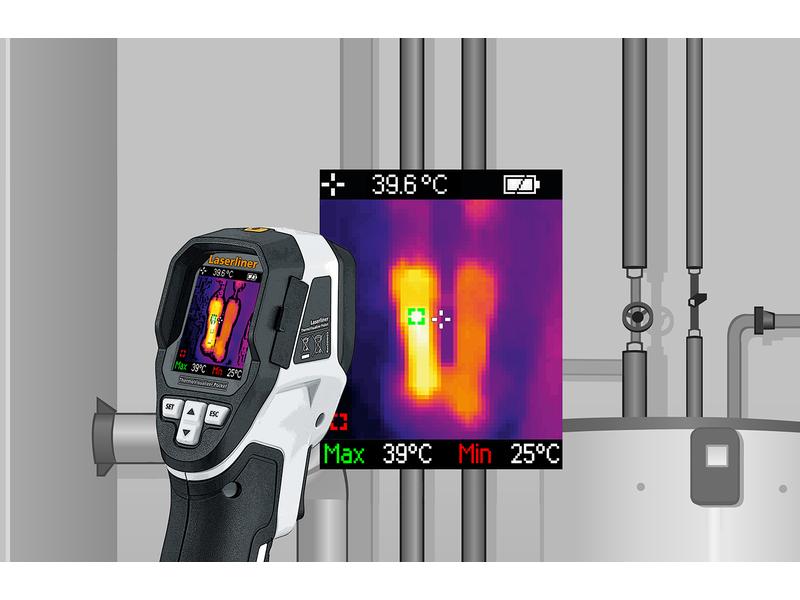 Laserliner Wärmebildkamera ThermoVisualizer Pocket Visualisierung von Temperaturverläufen für die Anwendung im Bauwesen, Elektrotechnik und Industrie