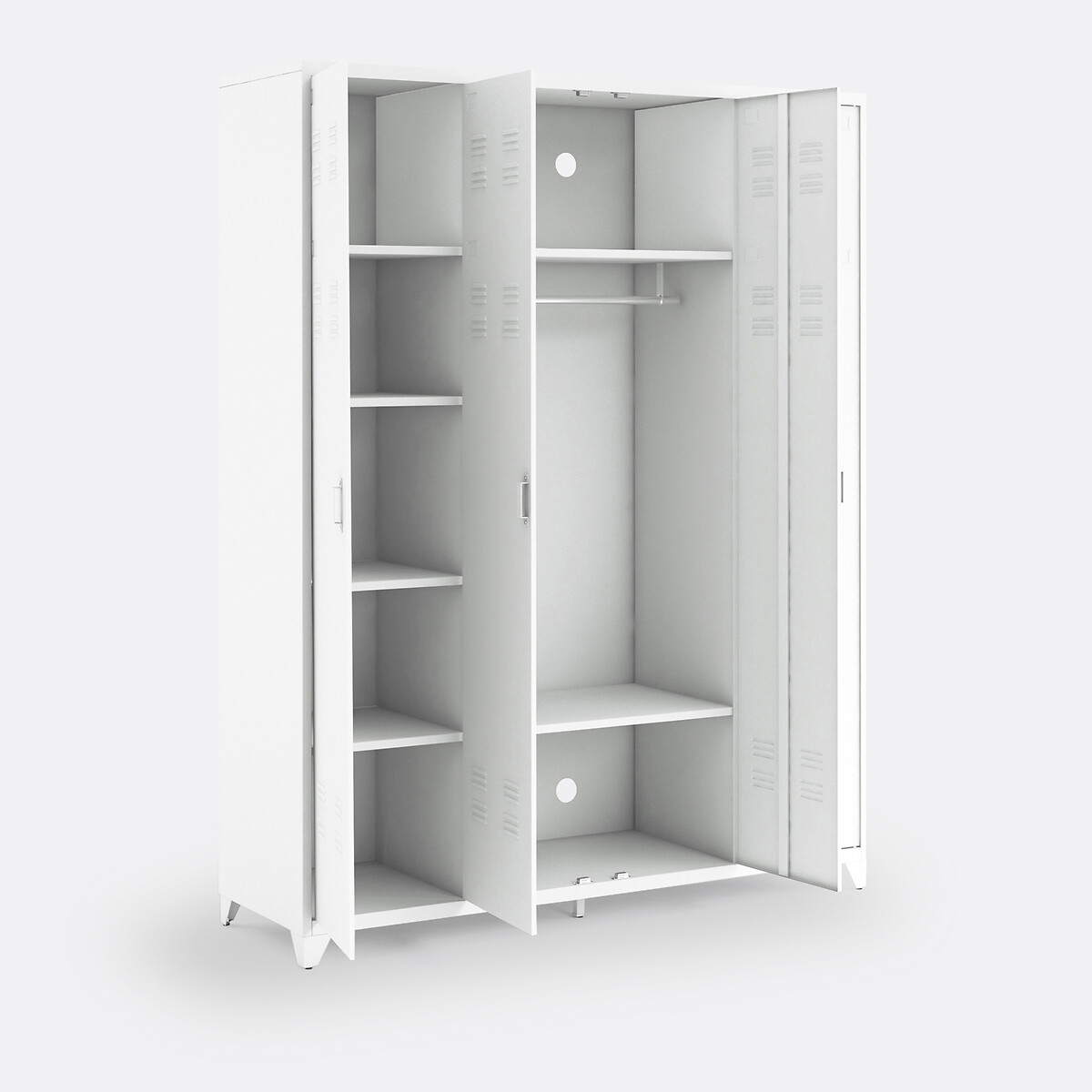 LA REDOUTE INTERIEURS<br>Armário metálico, 4 portas, Hiba