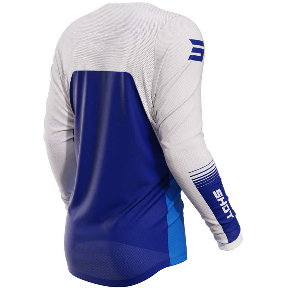 Shot - Maillot Contact Tracer Bleu / Blanc / Turquoise