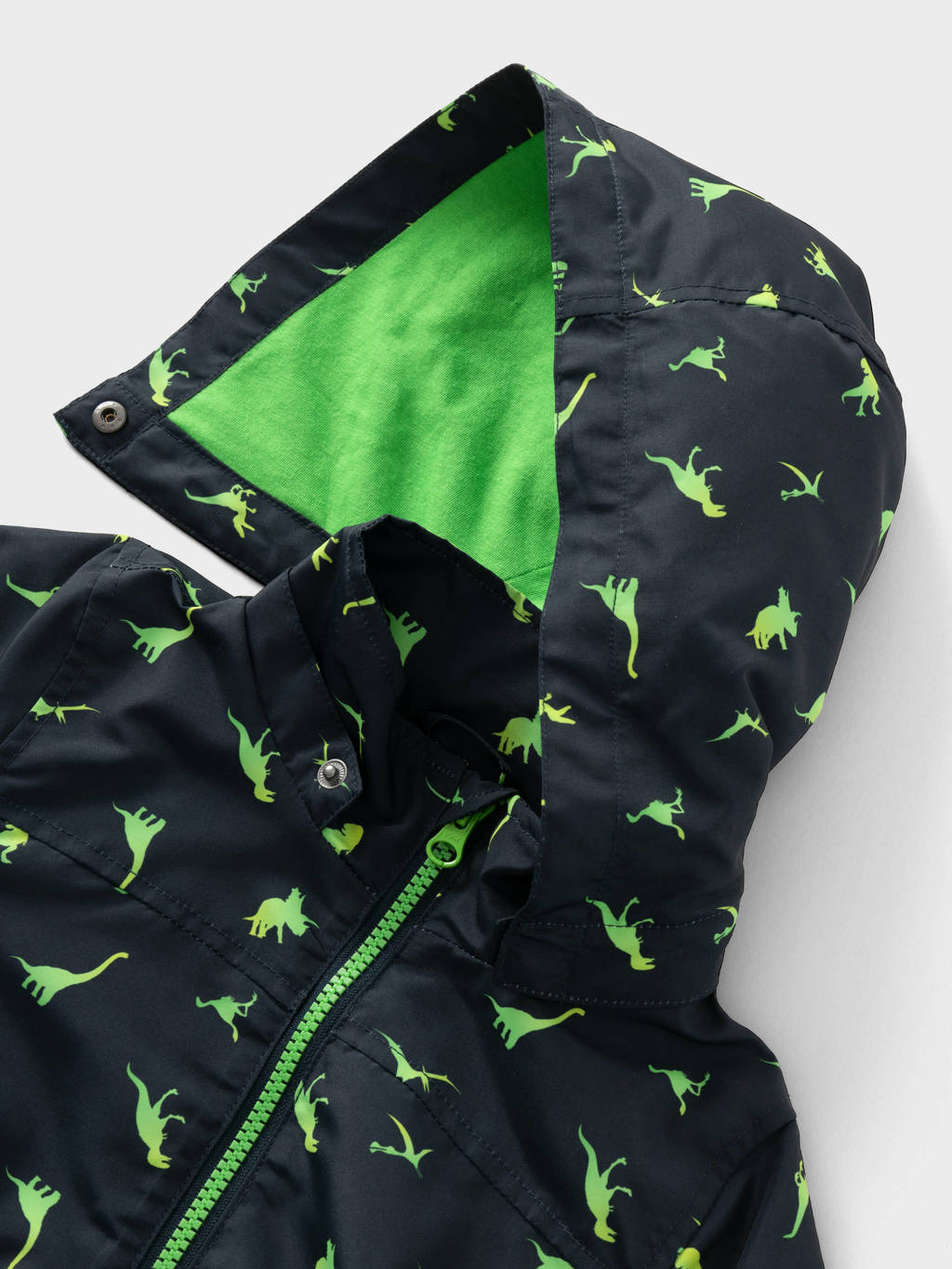 NAME IT zomerjas NMMMAX met all over print donkerblauw/felgroen