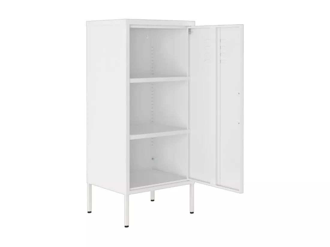 Armoire de rangement Blanc 42,5x35x101,5 cm Acier