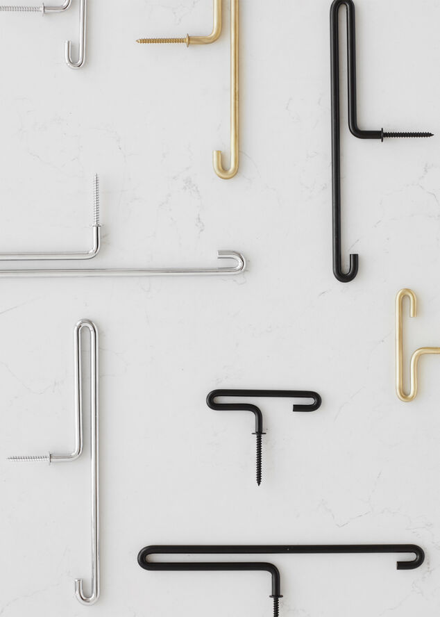 Moebe Wall Hook Large Black Sort
