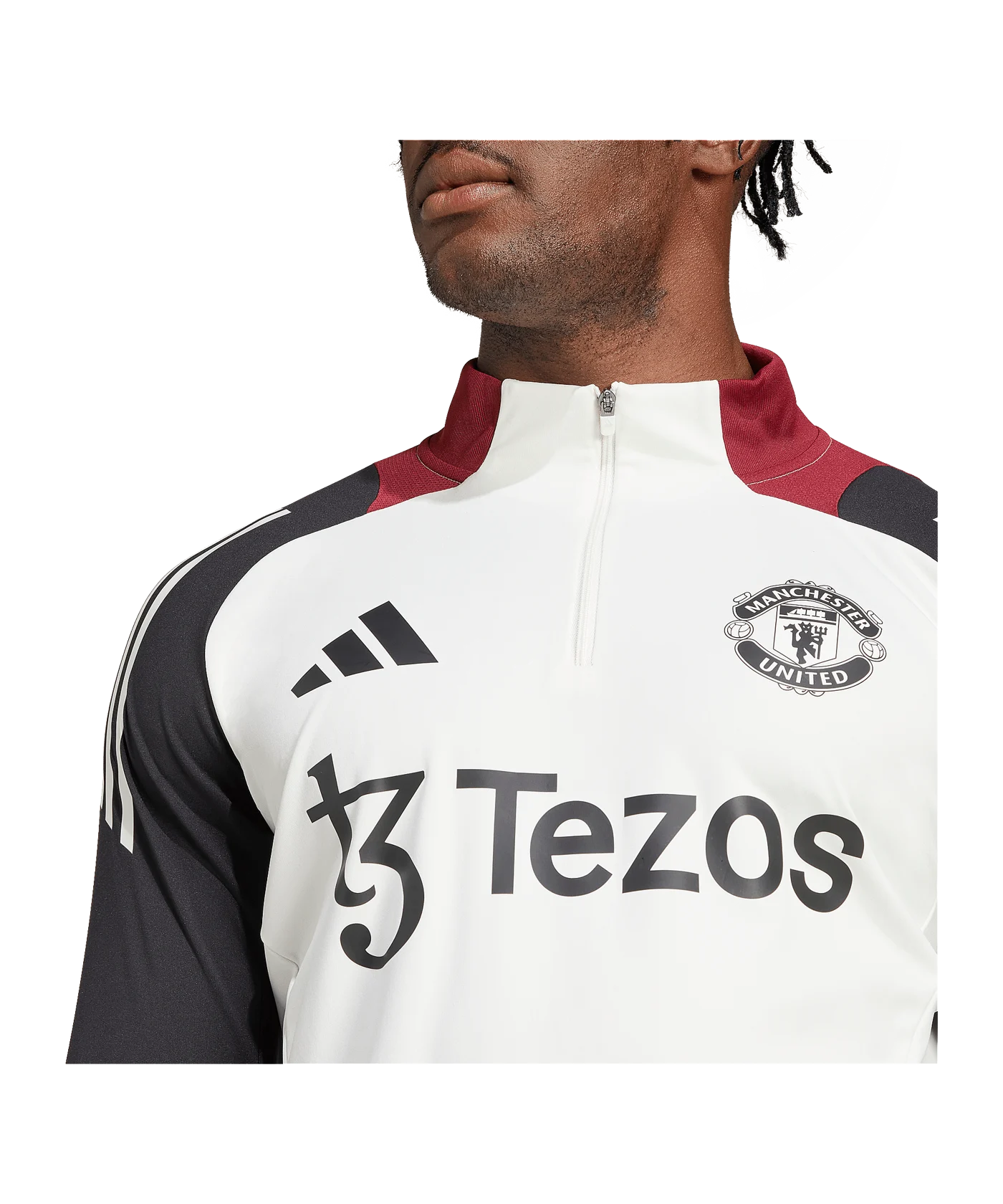 adidas Manchester United Track Top Weiss