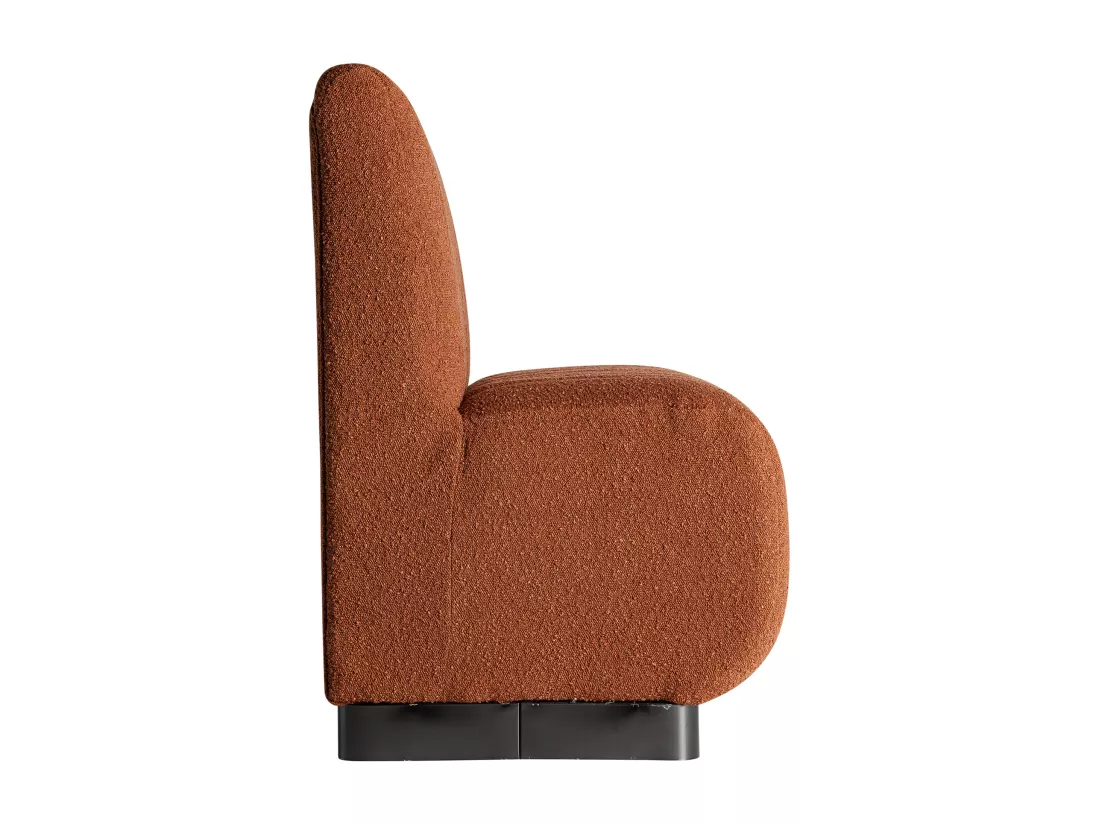 Sofa en coton marron en 140x68x100 cm