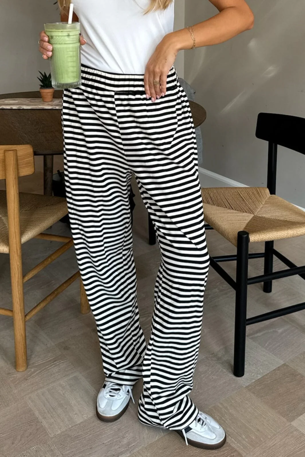 BYIC Zhannaic Pants bls black stripes