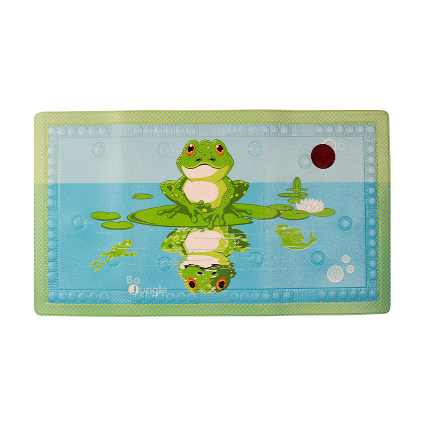 Tapis de bain antidérapant avec témoin de température Grenouille