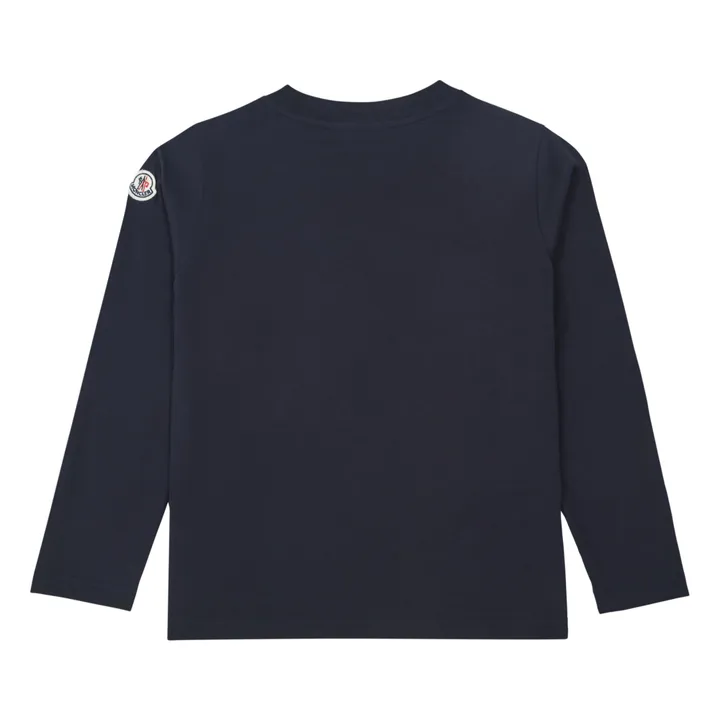 Moncler T-Shirt Manches Longues Uni | Bleu marine