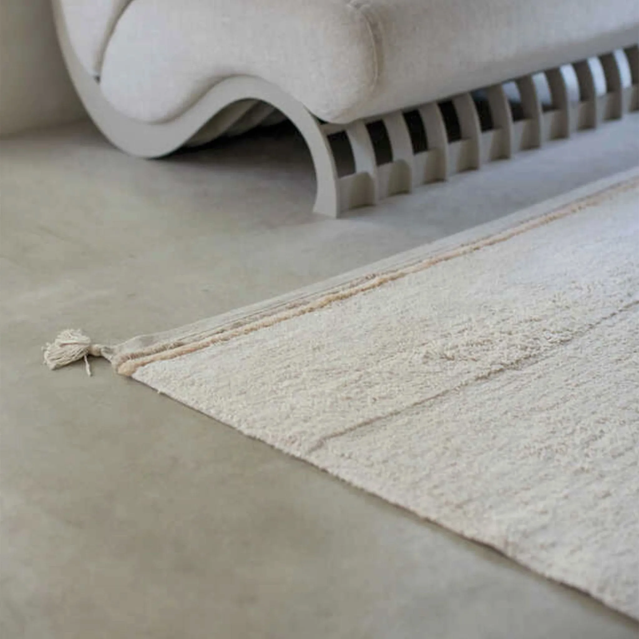 Lorena Canals Tapis Bloom Naturel Lorena Canals - Lavable à la machine
