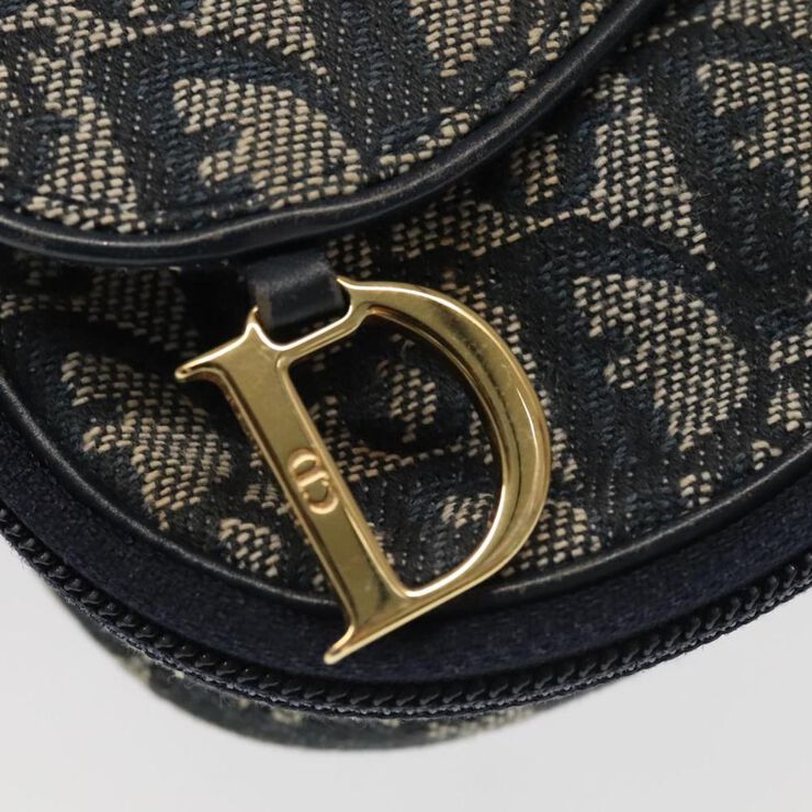 Dior Vintage Dior Saddle Bag Navy