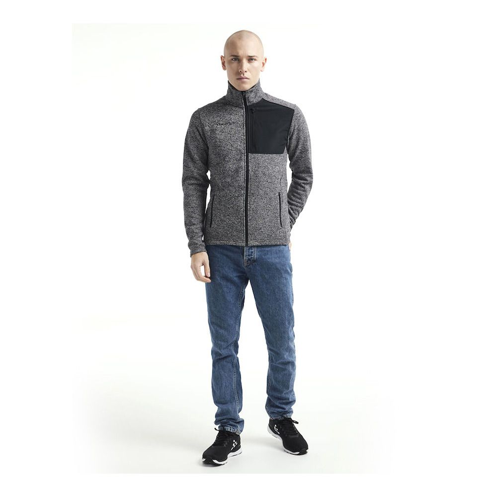 Craft ADV EXPLORE HEAVY FLEECE - Polaire Homme black melange