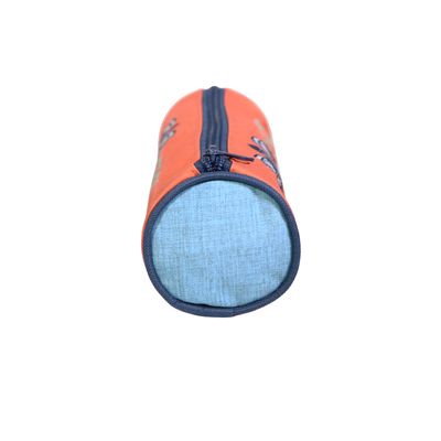 Trousse ronde Poivre Blanc - 1 compartiment - orange - Bagtrotter